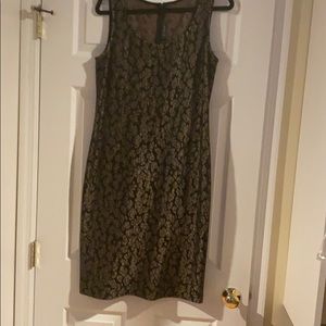 Sophisticated animal print knit dress